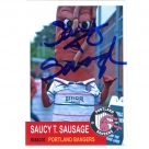 Saucy T. Sausage autograph