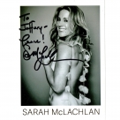 Sarah McLachlan autograph