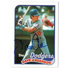 Dave Anderson autograph