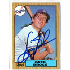 Greg Brock autograph