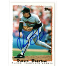 Dave Burba autograph