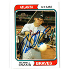 Darrell Evans autograph