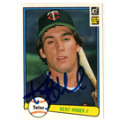 Kent Hrbek autograph
