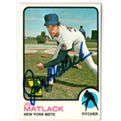 Jon Matlack autograph