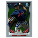 Justus Sheffield autograph