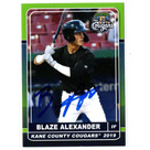 Blaze Alexander autograph