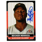 Beicker Mendoza autograph